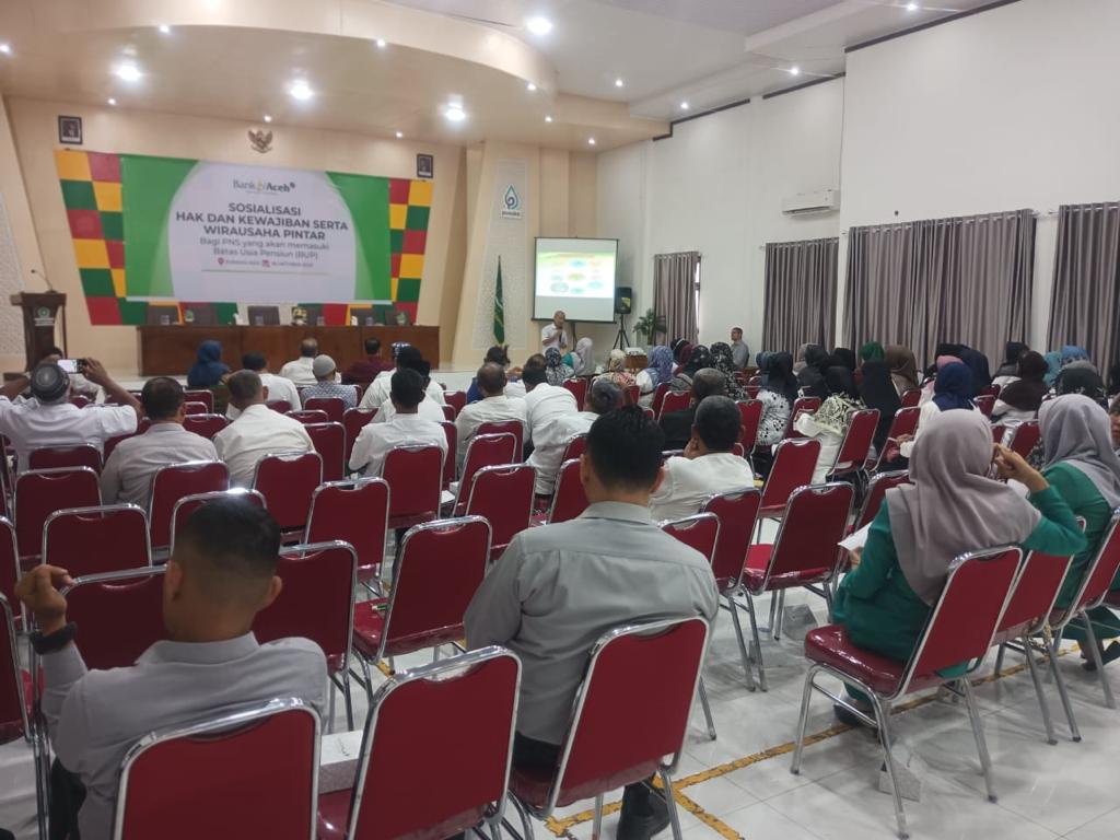 Gelar Sosialisasi Wirausaha Pintar Bagi ASN Pra Pensiun, BKPSDM Apresiasi Bank Aceh