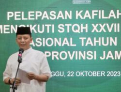 Penjabat Gubernur Lepas Kafilah Aceh Mengikuti STQH XXVII Tingkat Nasional di Jambi