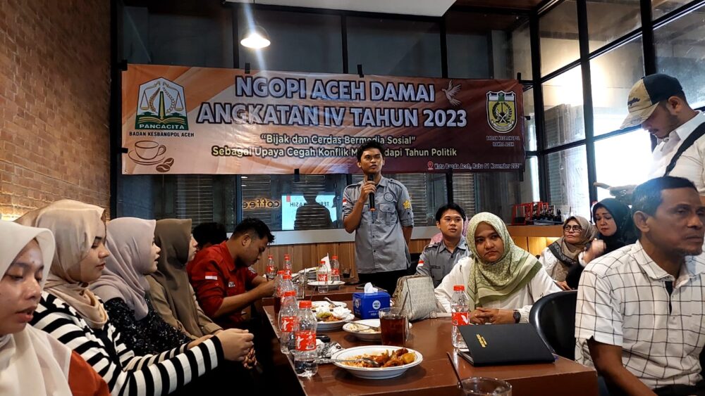 Ngopi Aceh Damai, Ajak Masyarakat Bijak Bermedsos Menyongsong Tahun Politik