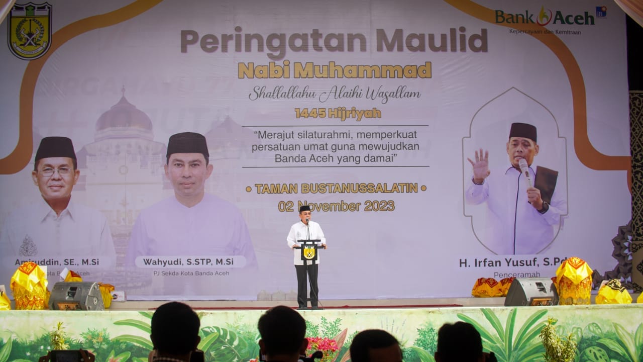 Pj Amiruddin Ajak Masyarakat Bangun Banda Aceh dengan Meneladani Rasul