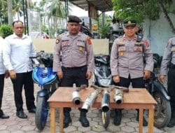 Sempat Berusaha Kabur, Polsek Darul Imarah Amankan 7 Sepeda Motor