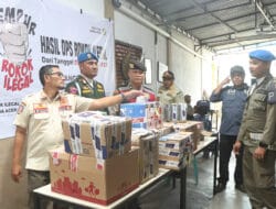 Satpol PP Banda Aceh dan Bea Cukai Sita 43 Ribu Batang Rokok Illegal