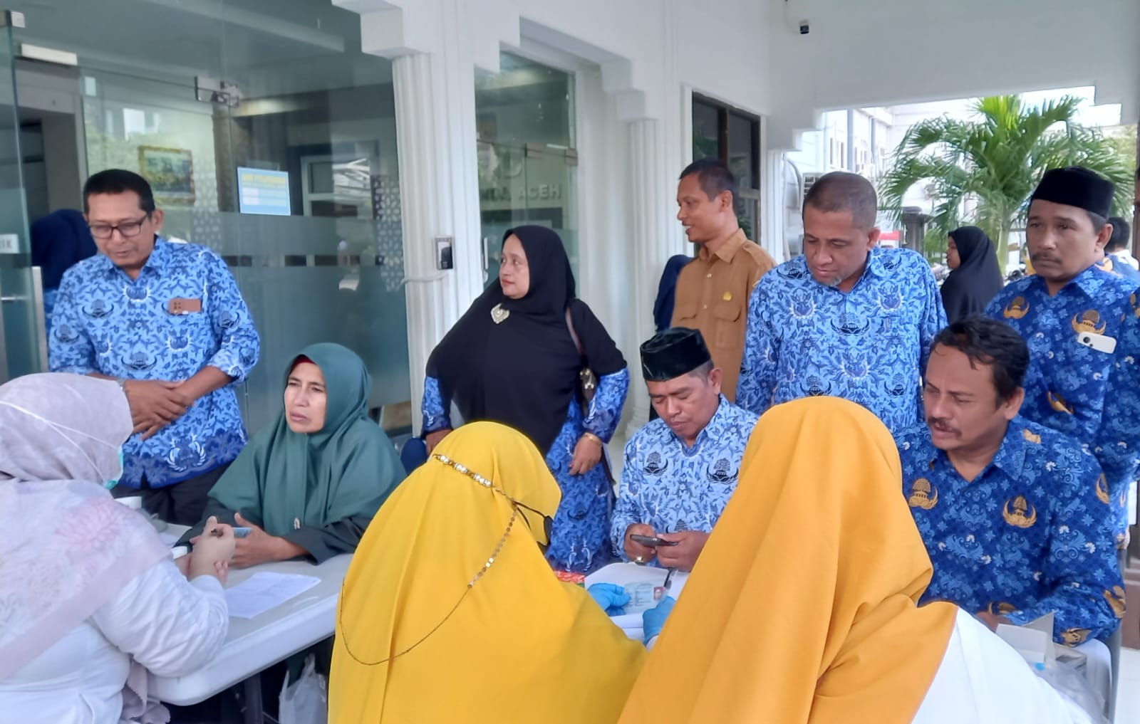 ASN Diskominfotik Ikuti Pemeriksaan Kesehatan Gratis