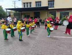 Ratusan Peserta Drum Band Latihan Bersama di Polresta Banda Aceh