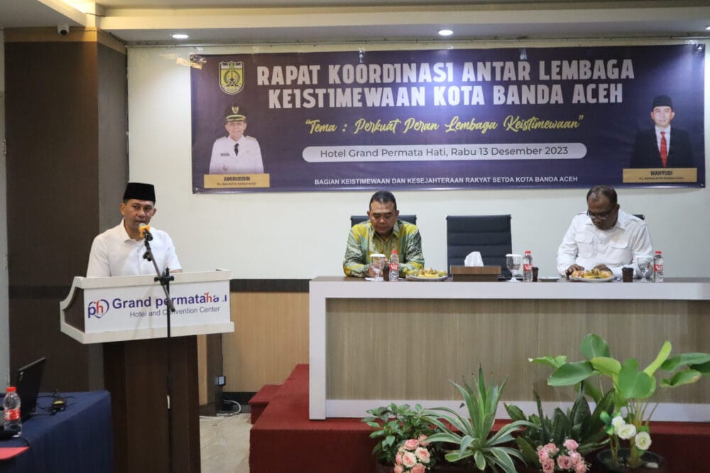 Pj Sekda Wahyudi Buka Rakor Lembaga Keistimewaan