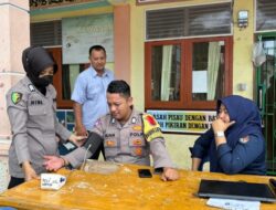 Jaga Kesehatan Personel di TPS, Sidokkes Polresta Banda Aceh Lakukan Pemeriksaan