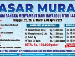 Catat Tanggalnya, Ini Jadwal Pasar Murah Selama Bulan Puasa 