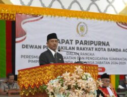 Pengucapan Sumpah Janji DPRK Banda Aceh, Pj Ade Surya Ajak Fokus pada Pembahasan RAPBK