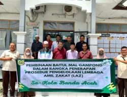 Terapkan Prosedur Pengelolaan LAZ, Baitul Mal Banda Aceh Bina 60 BMG